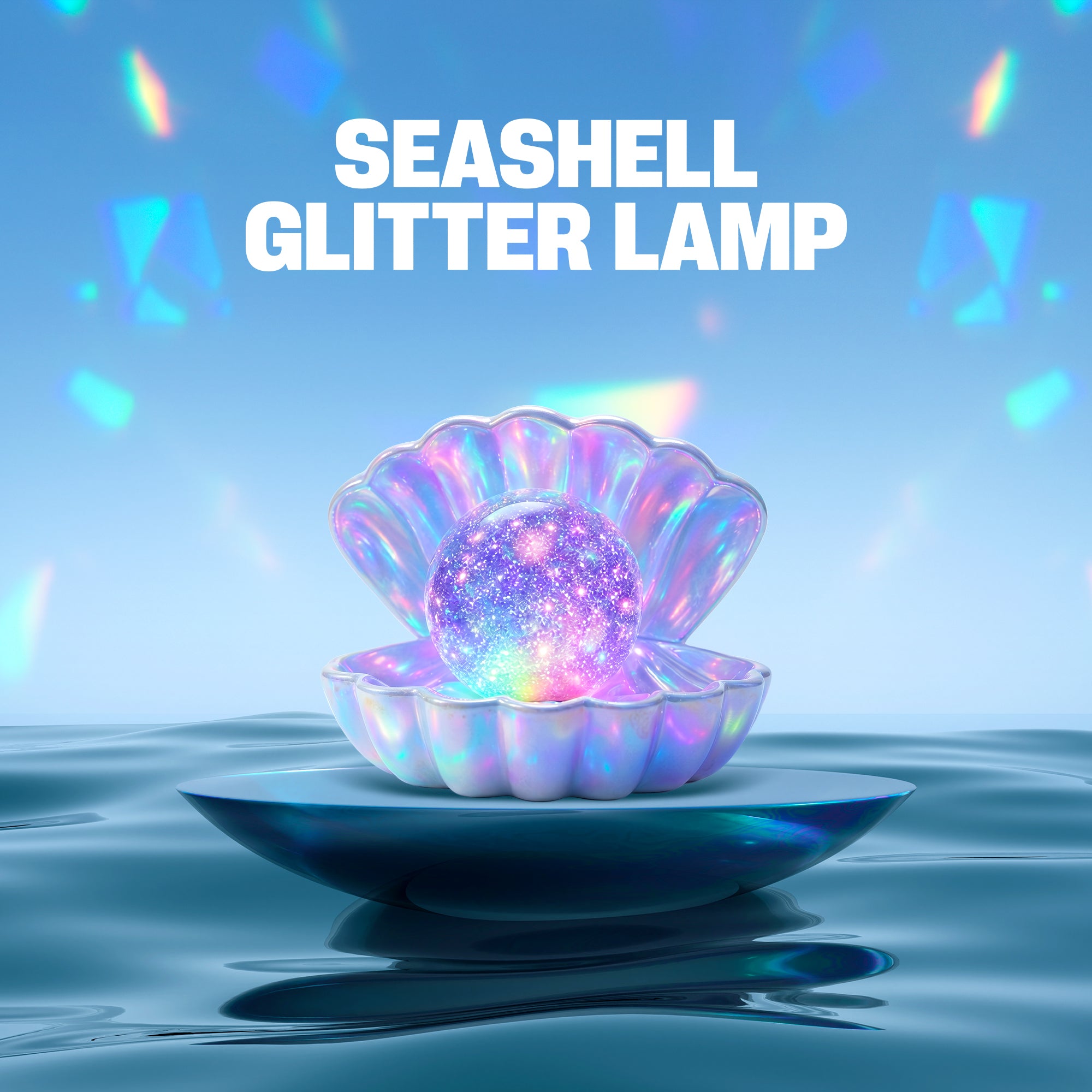 Seashell Glitter Lamp