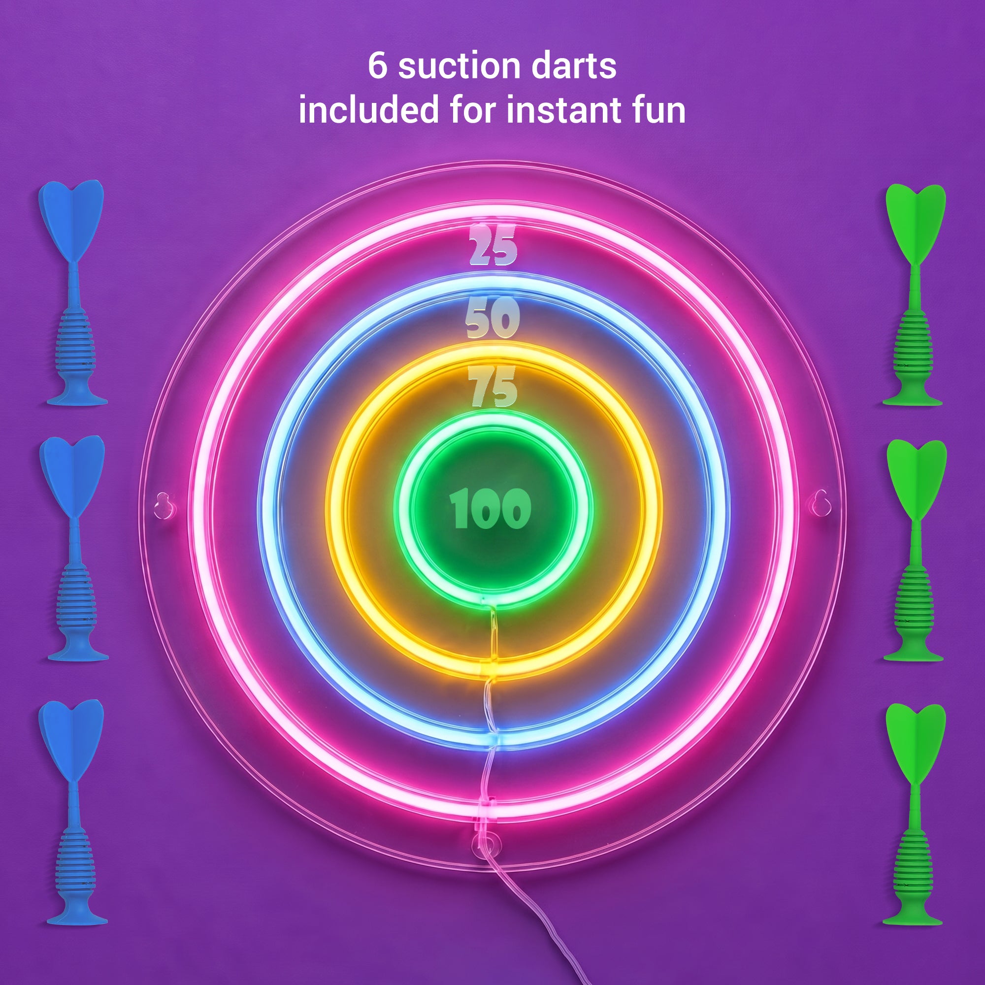 Neon Light Dart Board