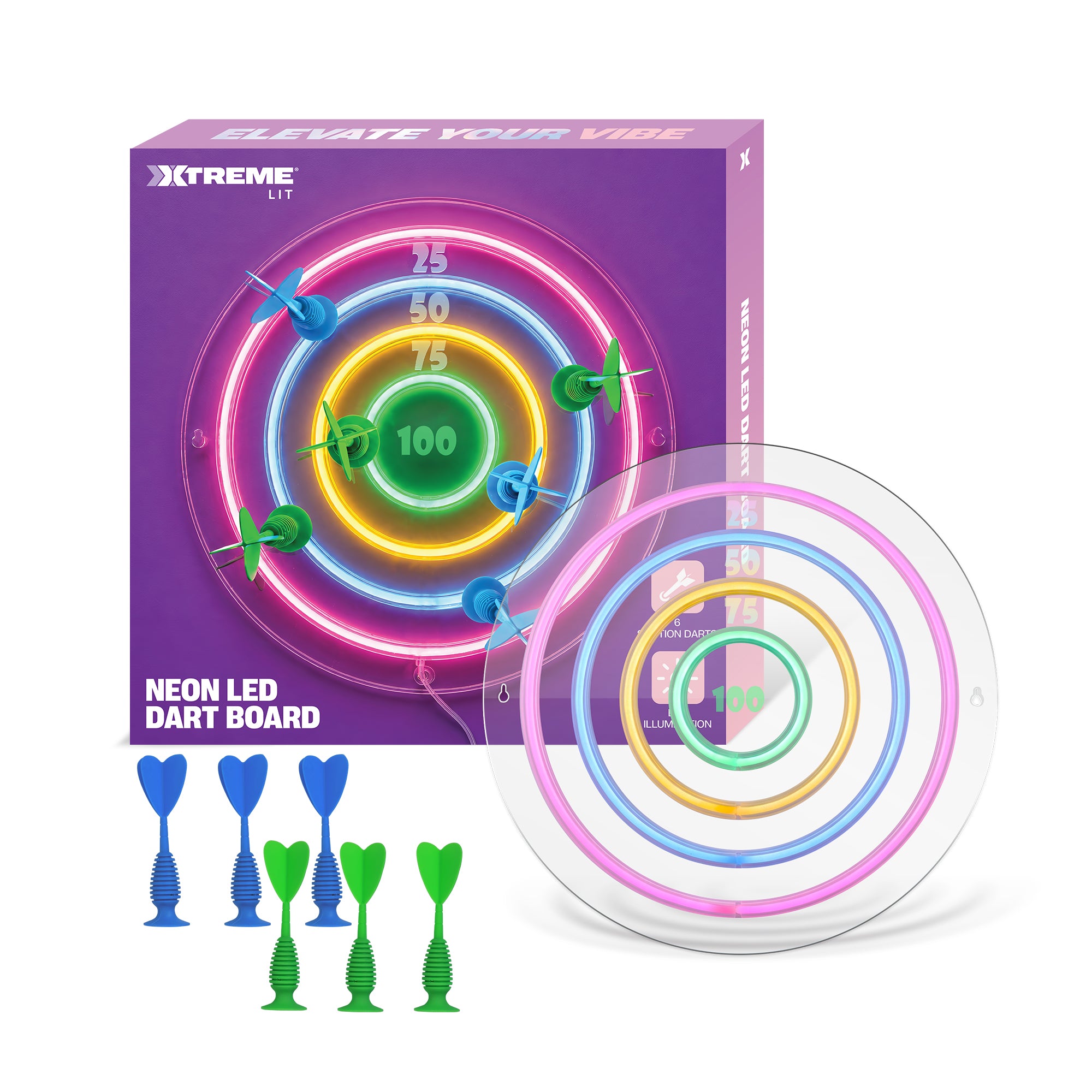 Neon Light Dart Board