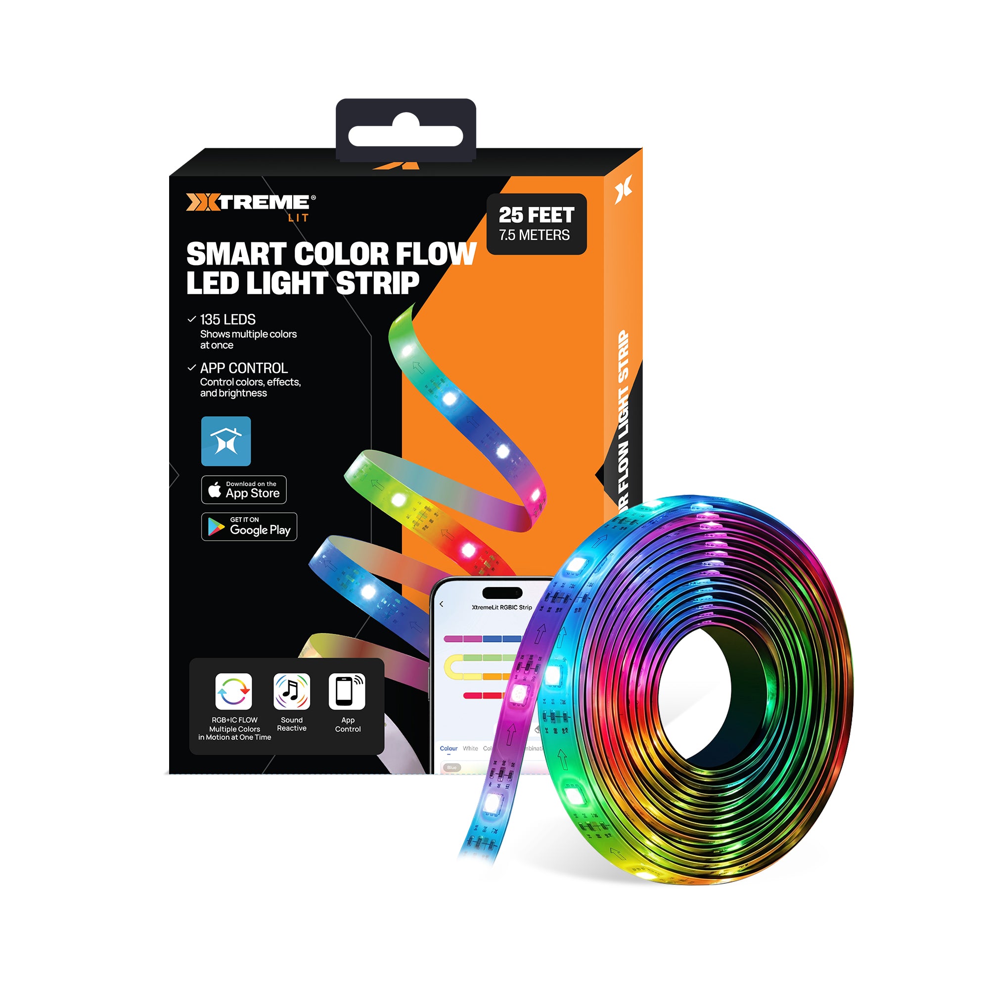 25ft  Flowing LED Strip BT