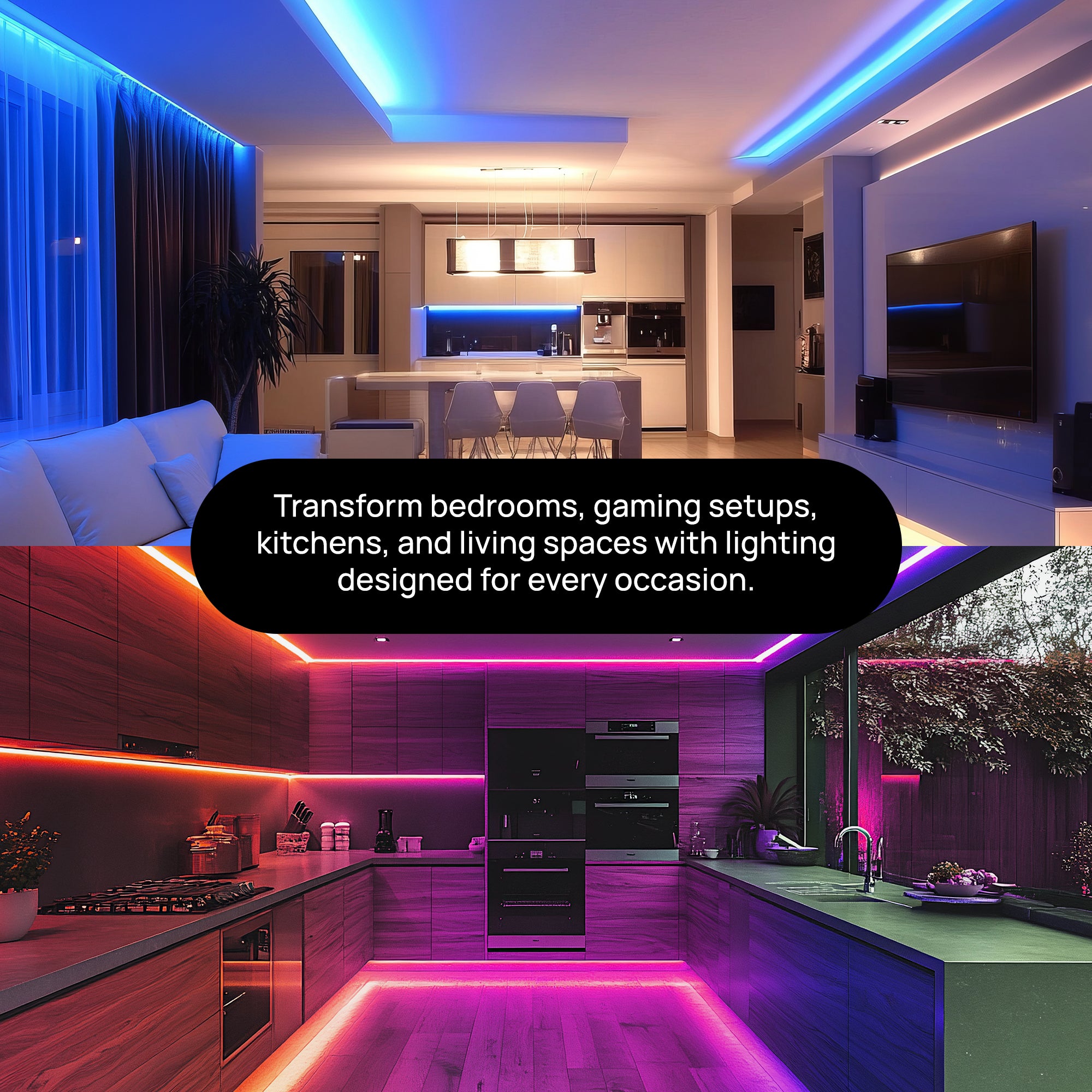 25ft  Flowing LED Strip BT