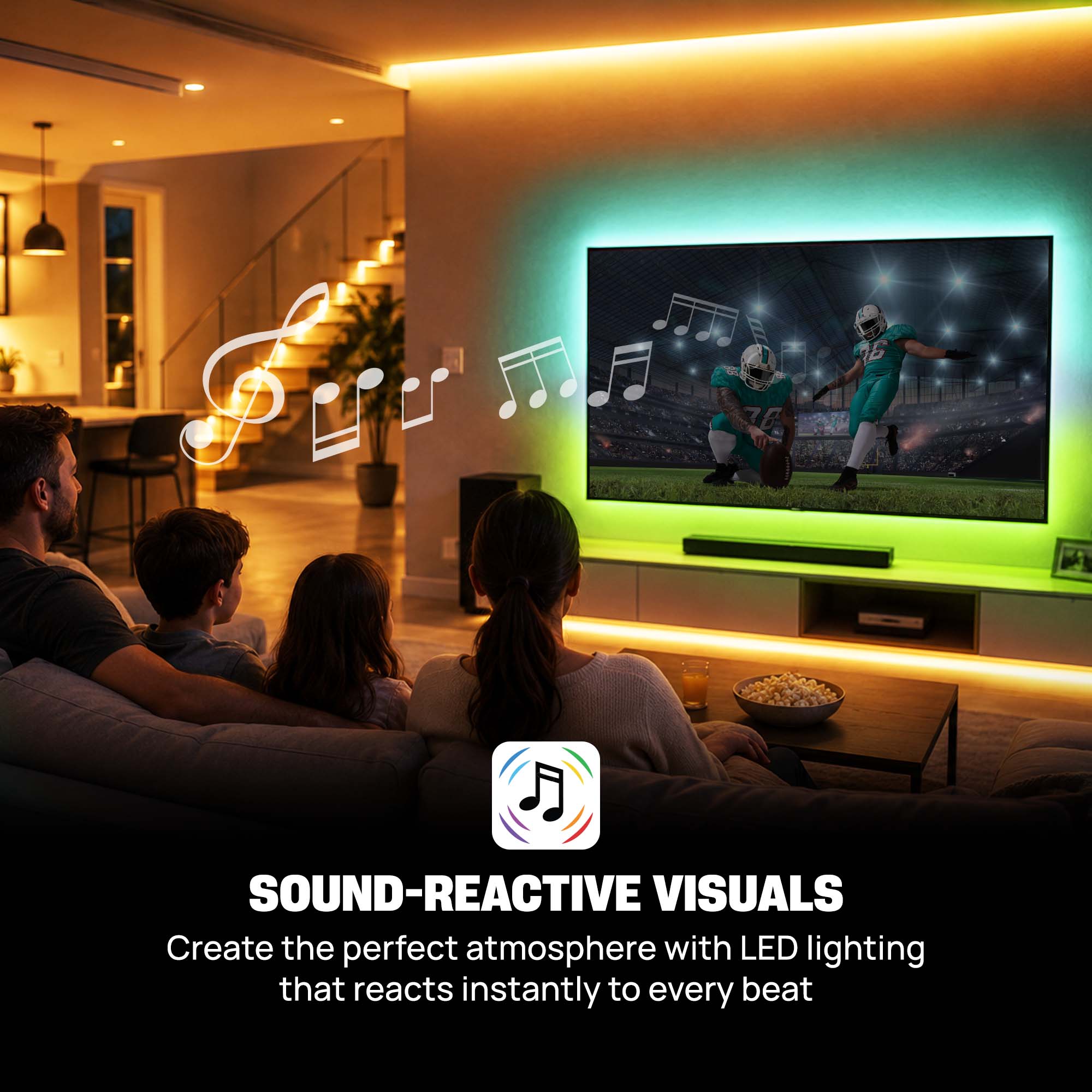 25ft  Flowing LED Strip BT