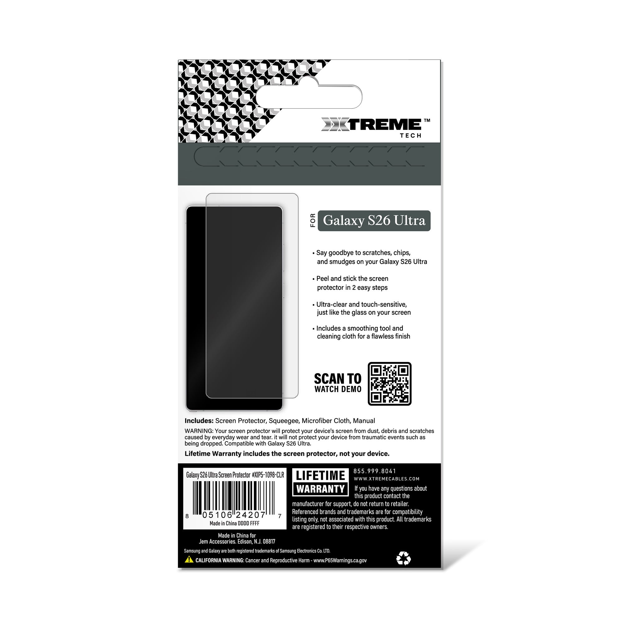 Indestructible Screen Protector for Samsung Galaxy S25 Ultra, Shatterproof & Scratch Resistant Glass Film Guard, Touch Sensitive Easy Peel & Stick