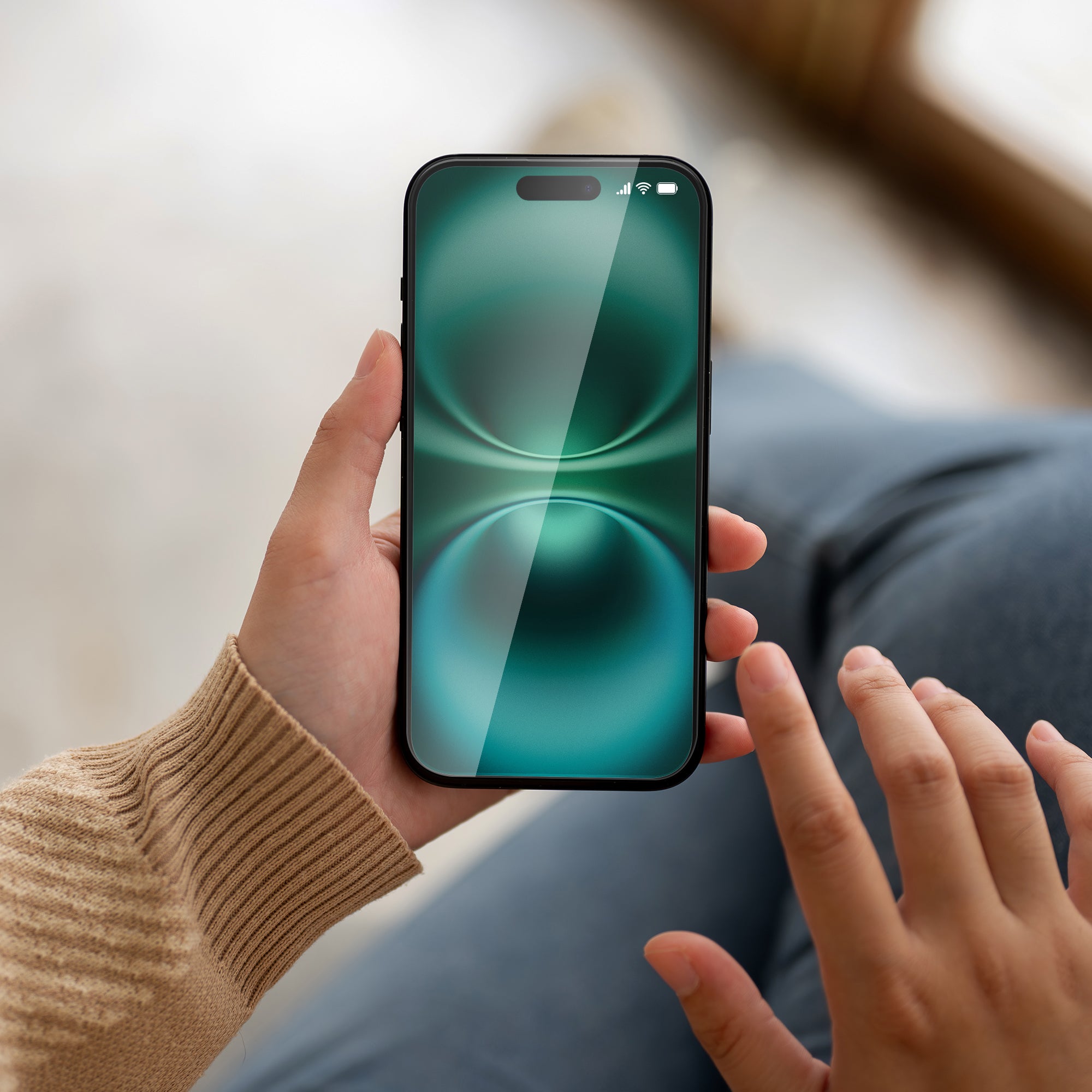 Premium Indestructible Screen Protector for iPhone 16 Pro, Shatterproof & Scratch Resistant Glass Film, Touch Sensitive Easy Peel & Stick Installation