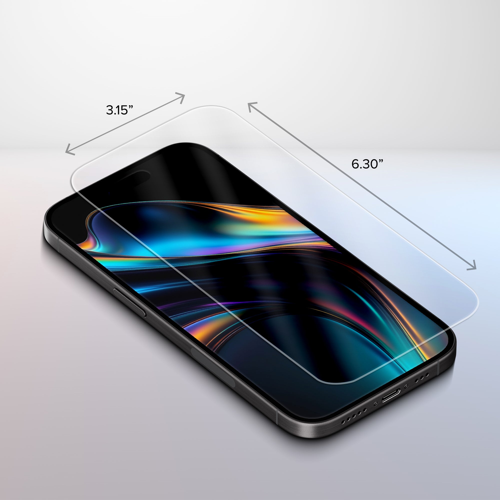 Premium Indestructible Screen Protector for iPhone 16 Plus, Shatterproof & Scratch Resistant Glass Film, Touch Sensitive Easy Peel & Stick Installation