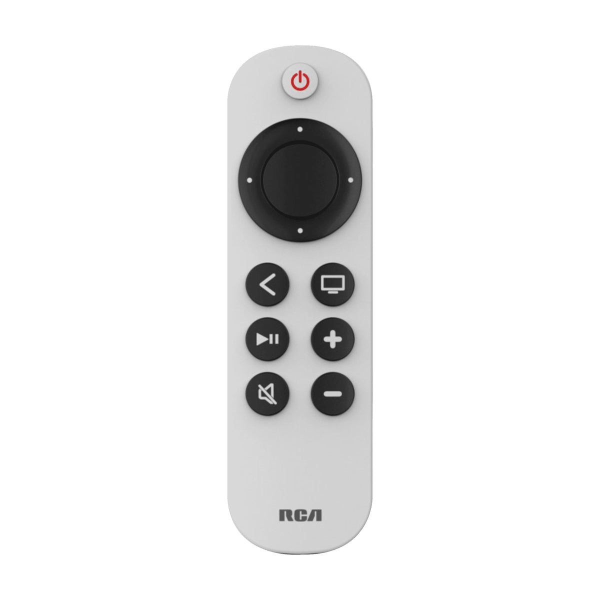 RCA Extra-Large Replacement Remote for Apple TV, Preprogrammed IR Remote with Large Buttons, 40 ft Range, Gray