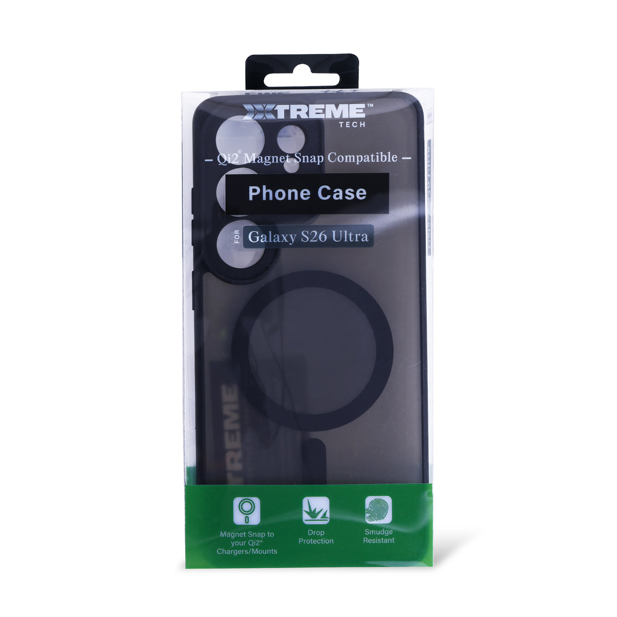 Samsung Galaxy S26 Ultra Protective Phone Case, Shock-Absorbing Slim Cover with Raised Screen & Camera Edges, Black