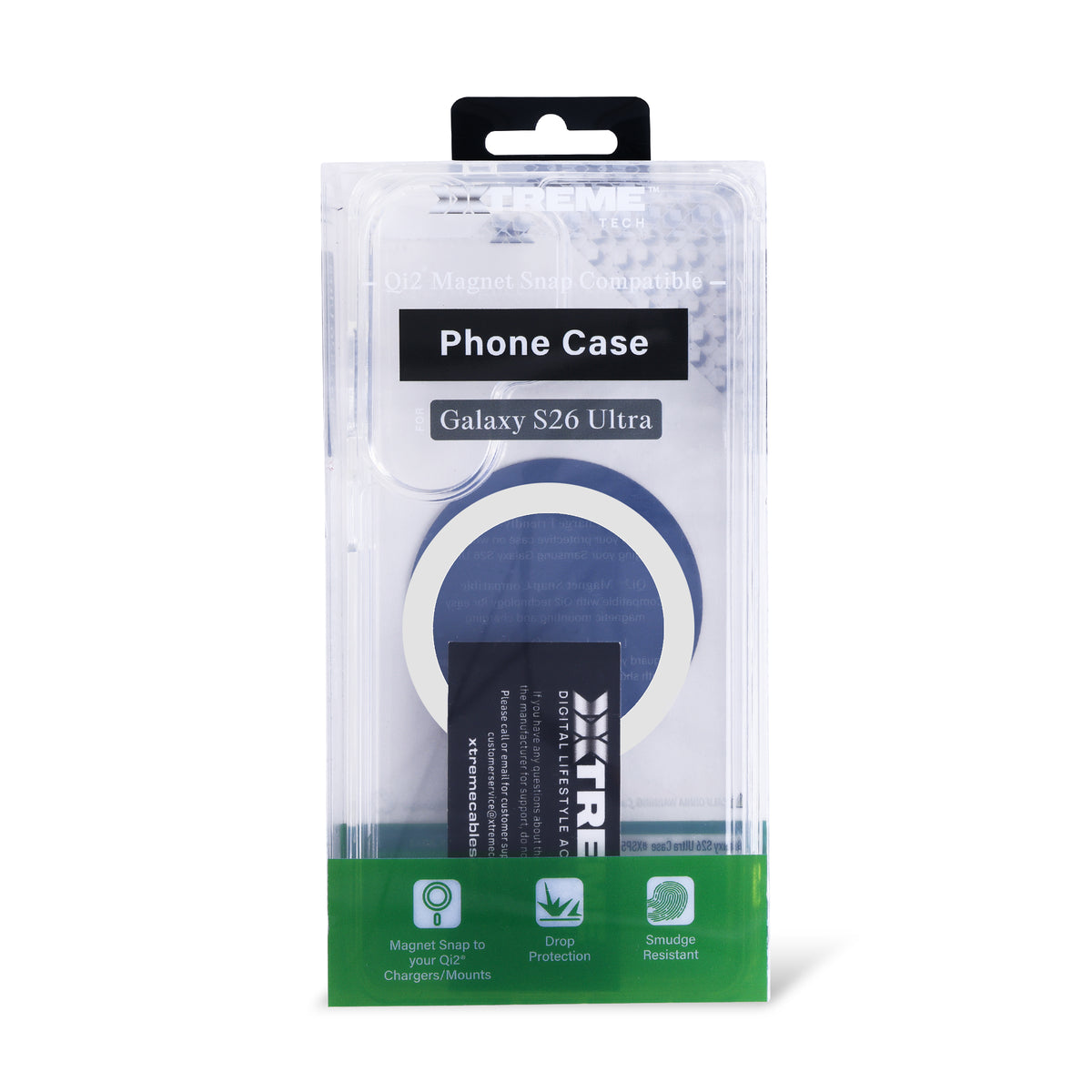 Samsung Galaxy S26 Ultra Protective Phone Case, Shock-Absorbing Slim Cover with Raised Screen & Camera Edges, Clear