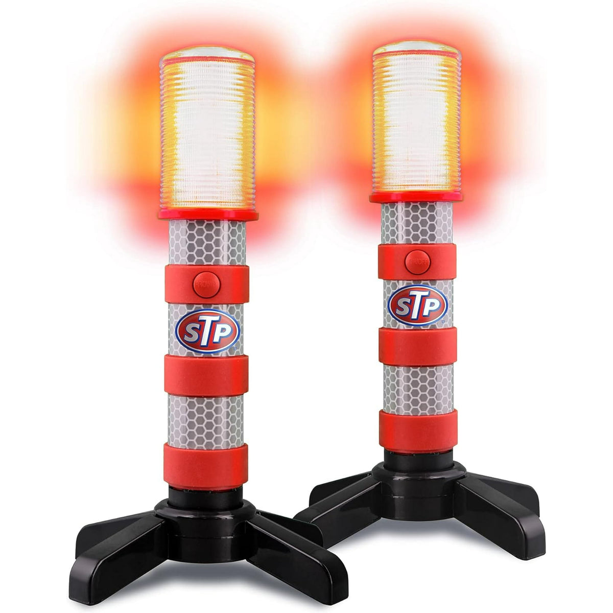 STP LED Road Flares, Multipurpose Roadside Safety Car Emergency Kit, 2-Pack
